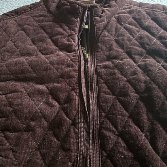 Croft & Barrow Quilted Brown Jacket, L (PTP=21.5") - Picture 7 of 8